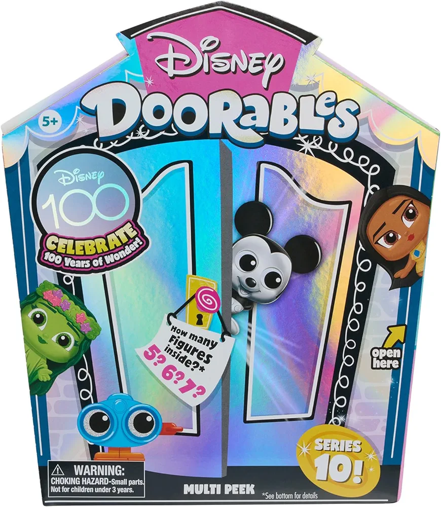 Disney Doorables NEW Multi Peek Series 10, Collectible Blind Bag Figures, Styles May Vary, Kids Toys for Ages 5 Up by Just Play