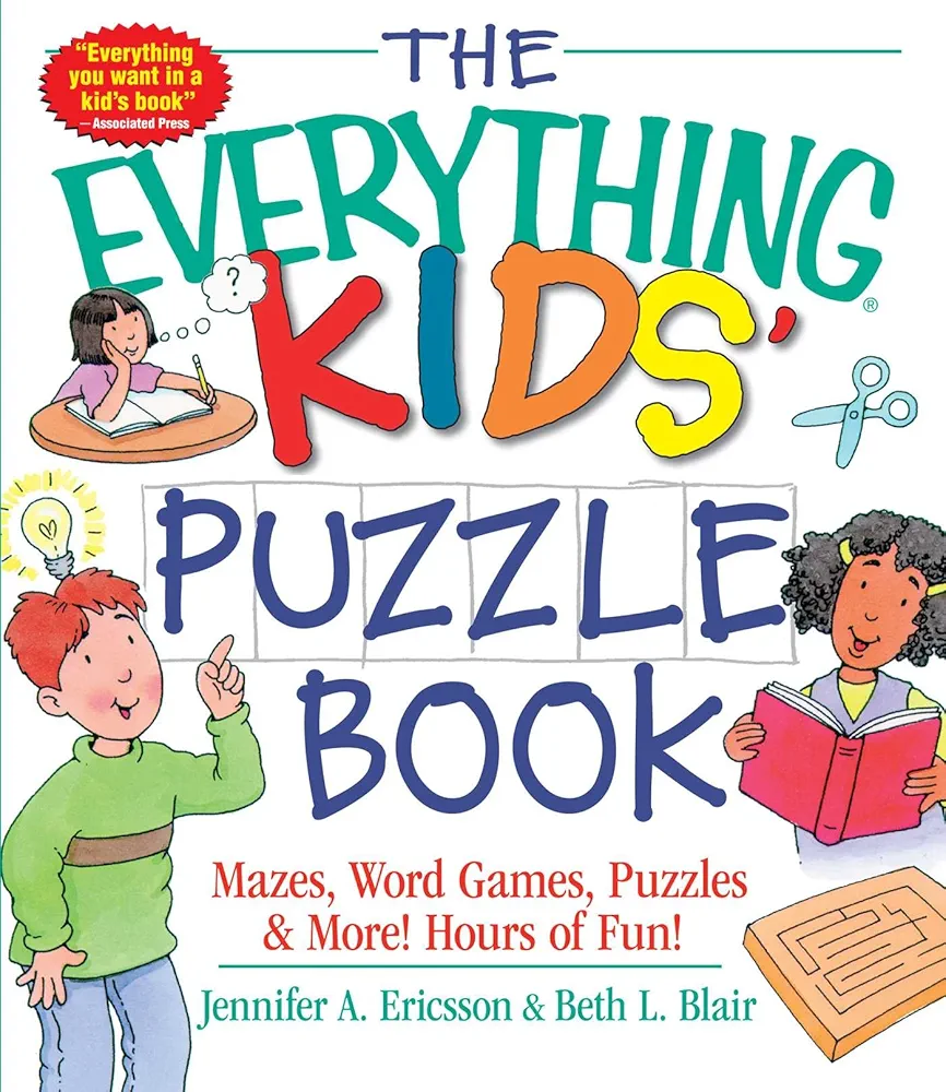 The Everything Kids' Puzzle Book: Mazes, Word Games, Puzzles & More! Hours of Fun! (Everything® Kids Series)