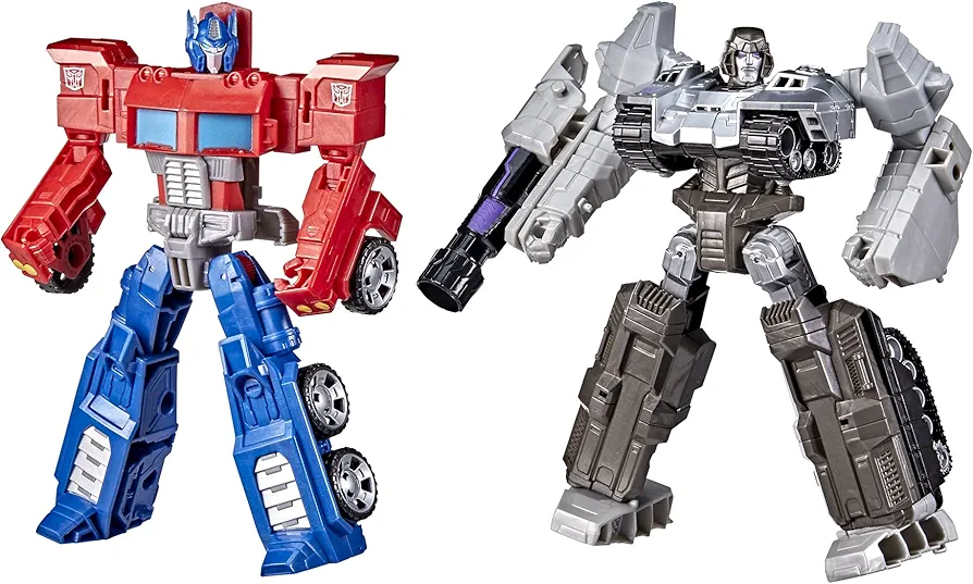 Transformers Toys Heroes and Villains Optimus Prime and Megatron 2-Pack Action Figures - for Kids Ages 6 and Up, 7-inch (Amazon Exclusive)