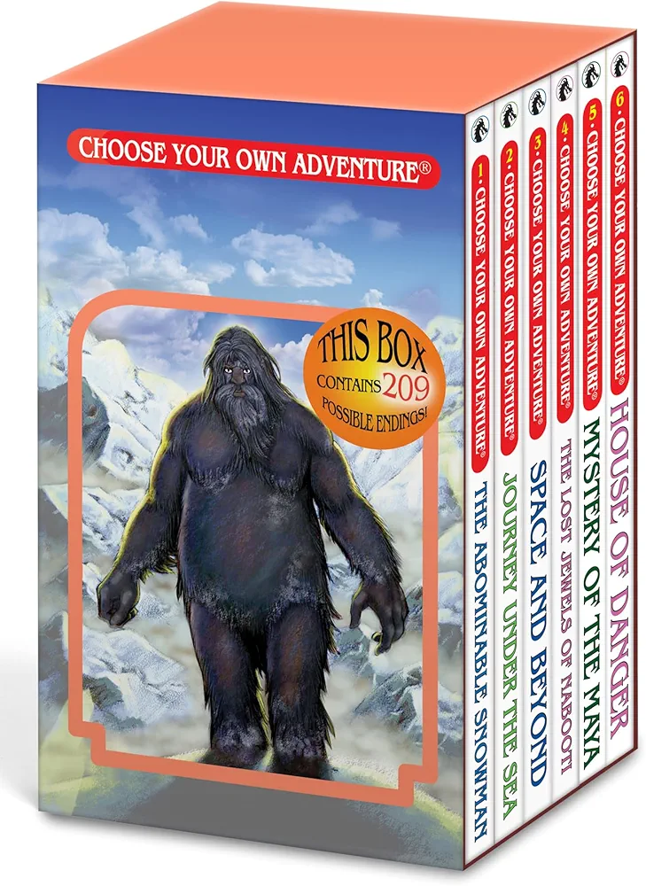 Choose Your Own Adventure 6-Book Boxed Set #1 (The Abominable Snowman, Journey Under The Sea, Space And Beyond, The Lost Jewels of Nabooti, Mystery of the Maya, House of Danger)