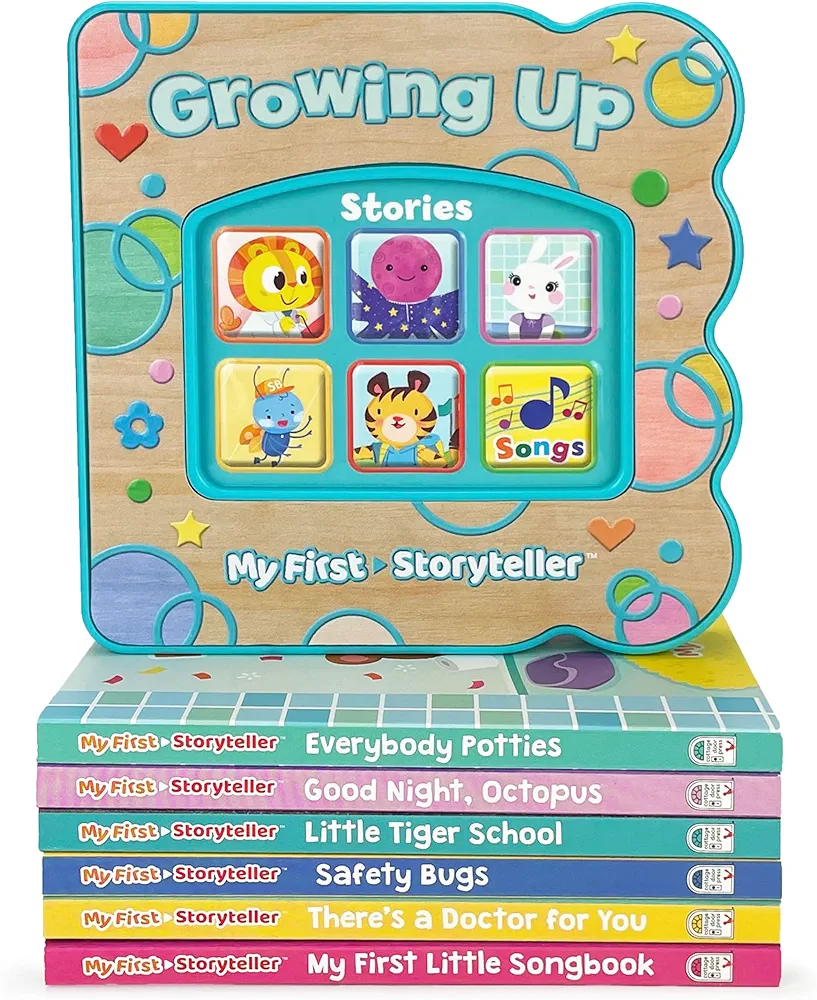 My First Library Storyteller - Interactive Electronic Book and Music Player Set: Growing Up Stories For Your Baby & Toddler, Ages 1-4 (My First ... Music and Read-along Player With Books)