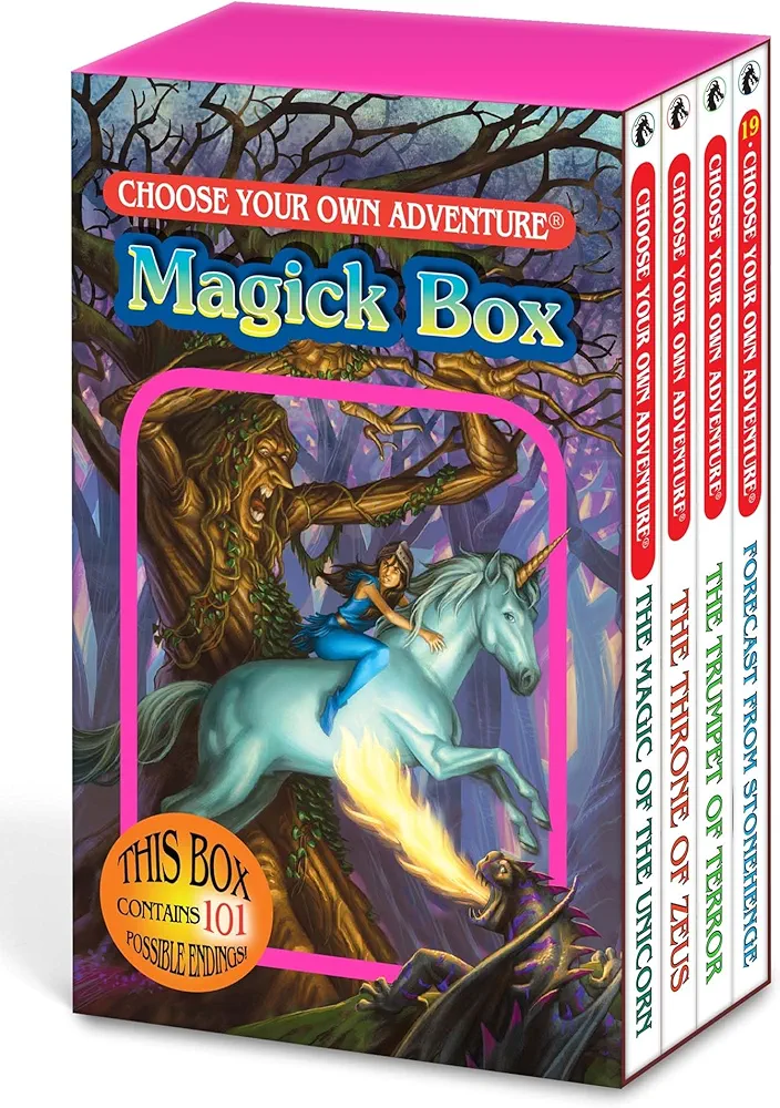 Choose Your Own Adventure 4-Book Boxed Set Magick Box (The Magic of the Unicorn, The Throne of Zeus, The Trumpet of Terror, Forecast from Stonehenge)