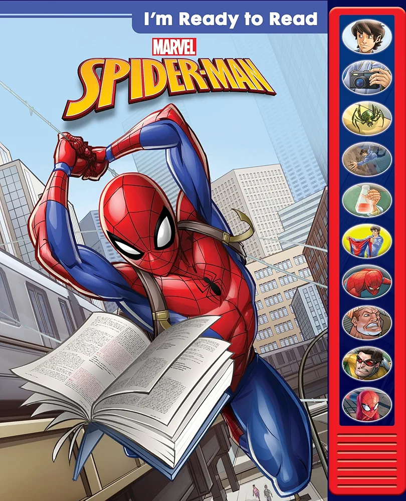 Marvel - I'm Ready to Read with Spider-Man - Interactive Read-Along Sound Book - Great for Early Readers - PI Kids