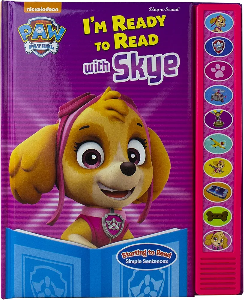 PAW Patrol - I'm Ready to Read with Skye - Interactive Read-Along Sound Book - Great for Early Readers - PI Kids