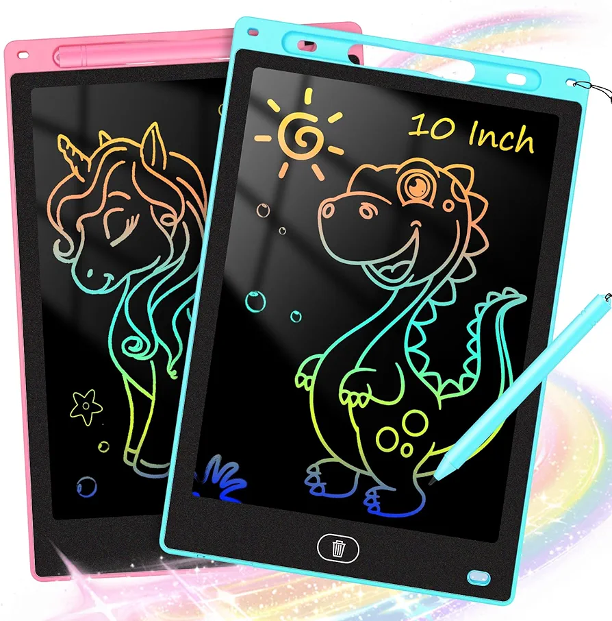 2 Pack LCD Writing Tablet for Kids 10 inch, Preschool Toys for Baby Girl Boy, Toddler Drawing Board Toy for Ages 2-4 5-7 6-8 9 8-12 Years Old, Easter Basket Stuffers for Kids