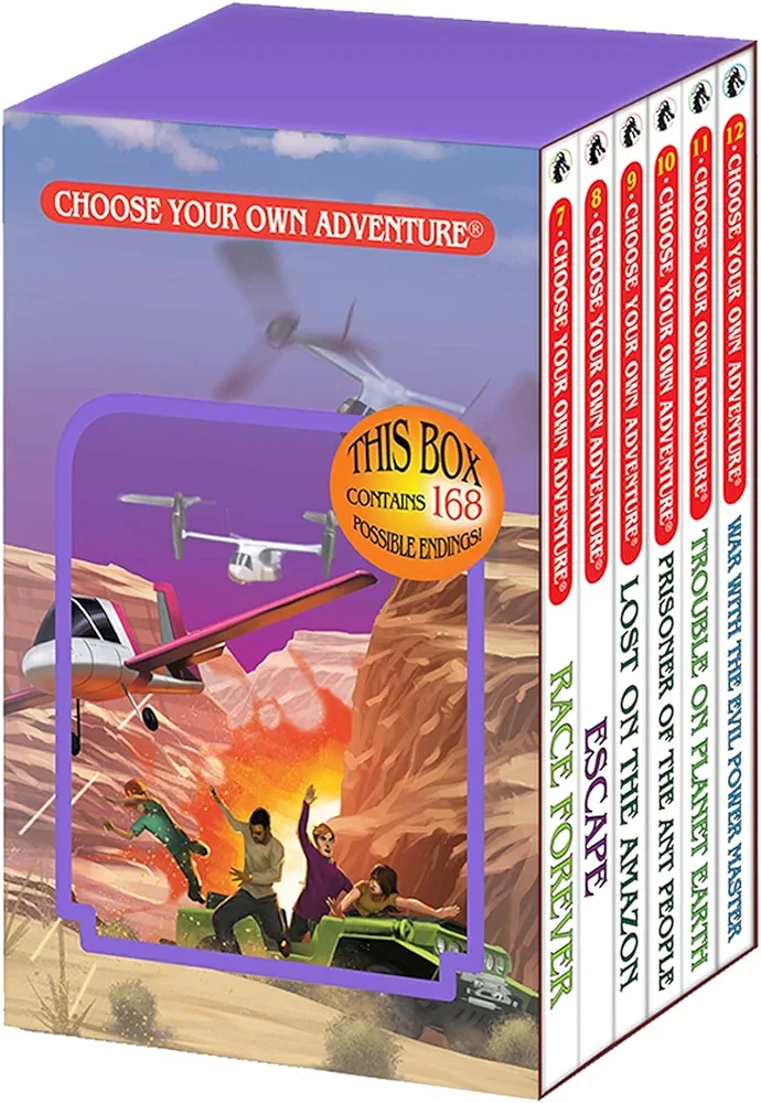 Choose Your Own Adventure 6-Book Boxed Set #2 (Race Forever, Escape, Lost on the Amazon, Prisoner of the Ant People, Trouble on Planet Earth, War with the Evil Power Master)