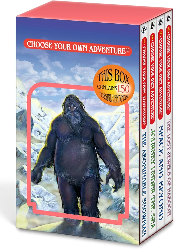 Choose Your Own Adventure 4-Book Boxed Set #1 (The Abominable Snowman, Journey Under The Sea, Space And Beyond, The Lost Jewels of Nabooti)