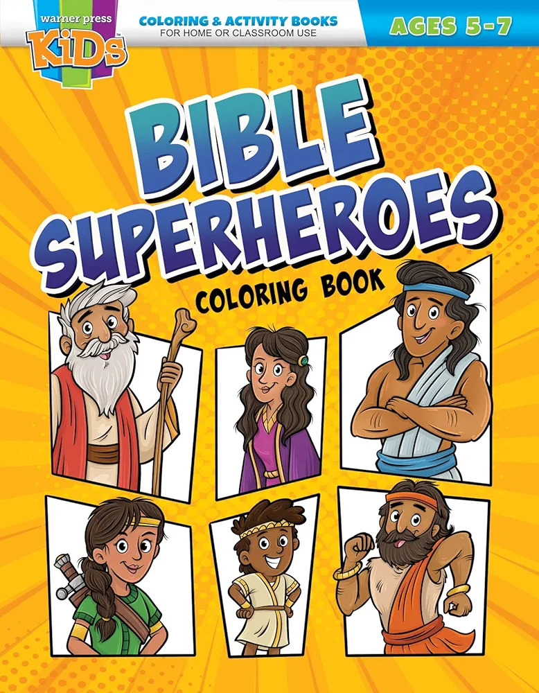 Bible Superheroes - Coloring/Activity Book (ages 5-7)