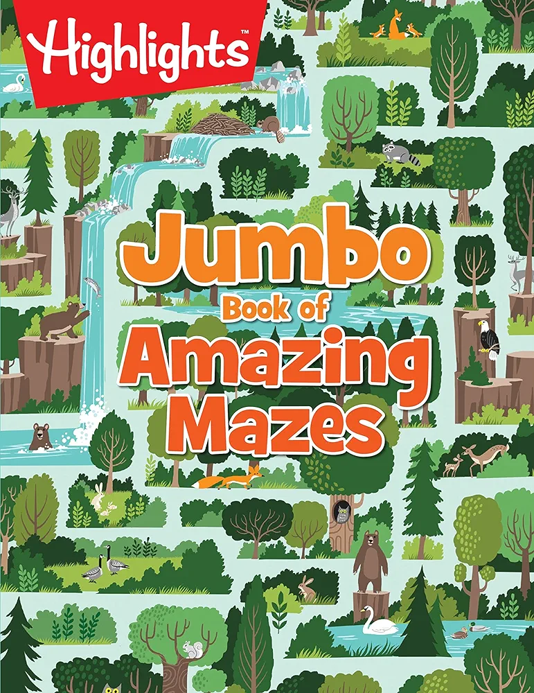 Jumbo Book of Amazing Mazes: Jumbo Activity Book with 175+ Colorful Mazes for Kids, Highlights Maze Book for Kids (Highlights™ Jumbo Books & Pads)