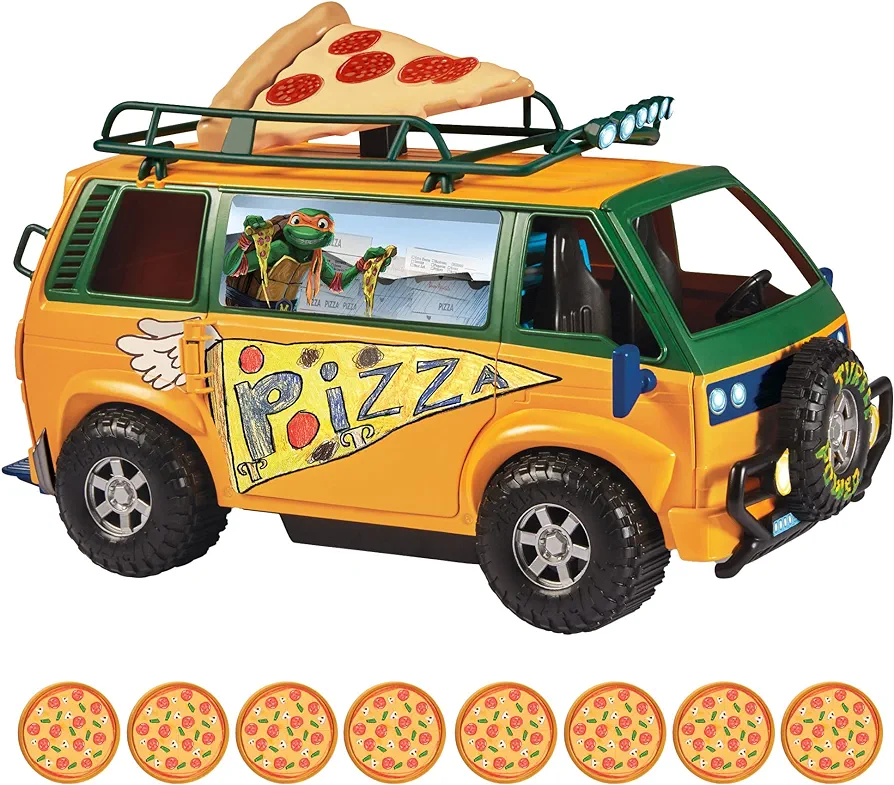 Teenage Mutant Ninja Turtles: Mutant Mayhem Pizza Fire Delivery Van by Playmates Toys