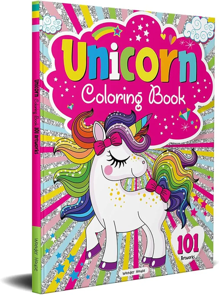 101 Unicorn Colouring Book: Fun Activity Colouring Book For Children