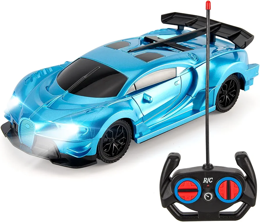 Remote Control Car Toys for Kids Boys Girls 3+ Year Old/High Speed/Headlights/RC Cars Gifts for Toddlers