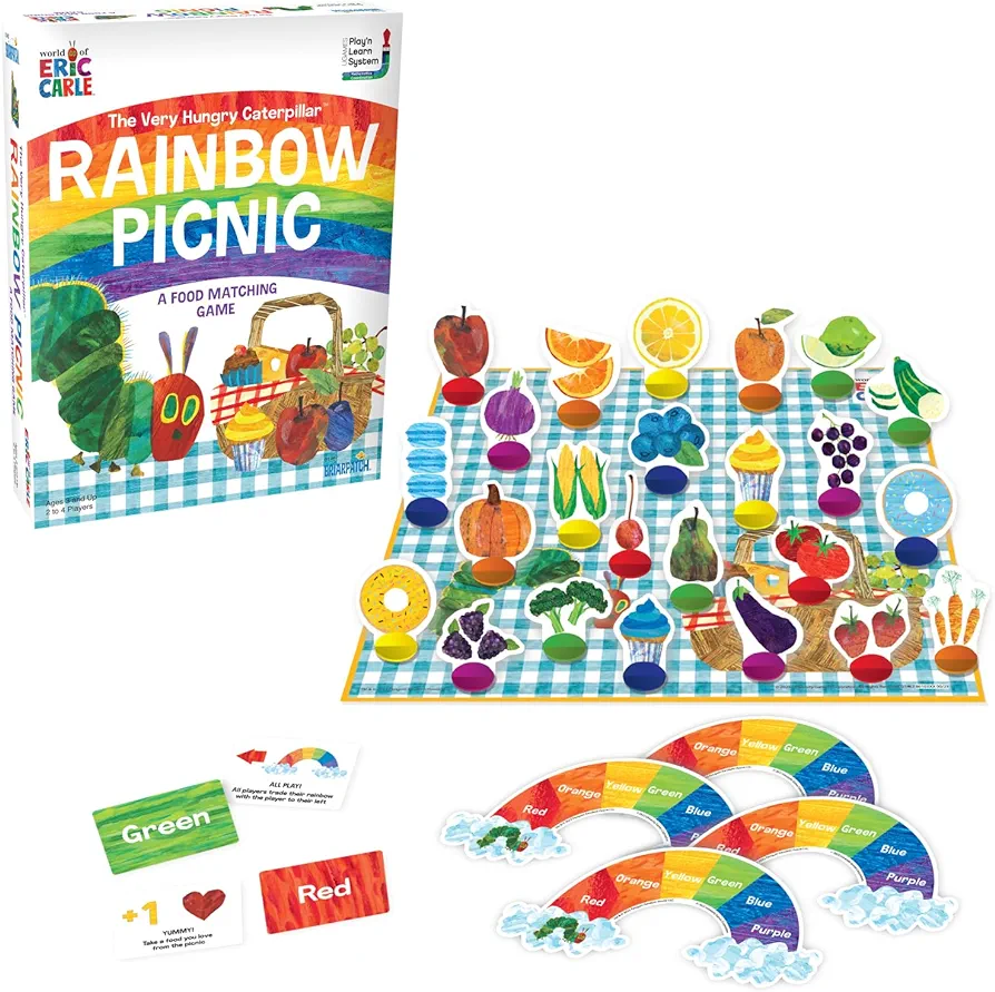 Briarpatch | The Very Hungry Caterpillar Rainbow Picnic Game, Ages 3+