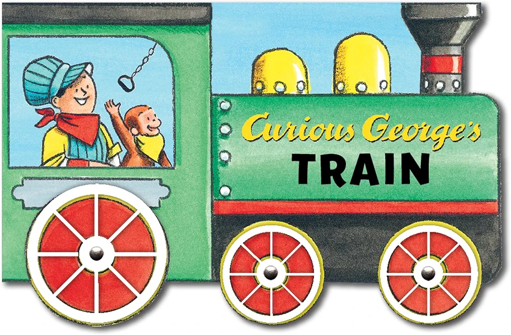 Curious George's Train (mini movers shaped board books)