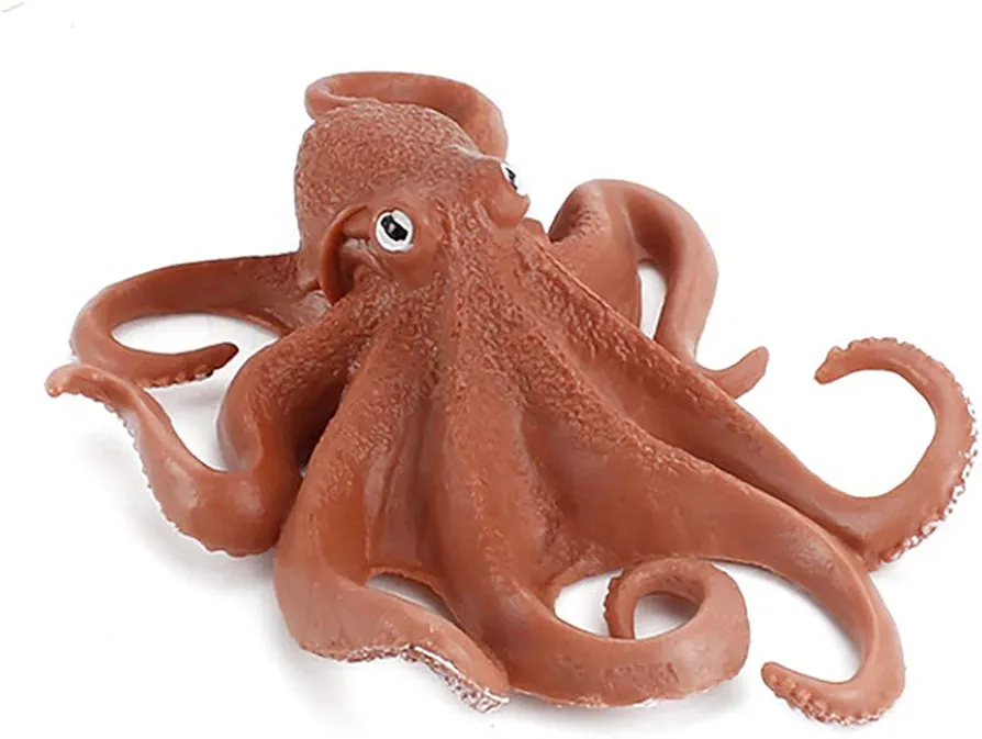 Simulated Octopus Model Figure Toy, Realistic Sea Life Animal Figurines Collection Playset Science Educational Props Toys(Octopus)