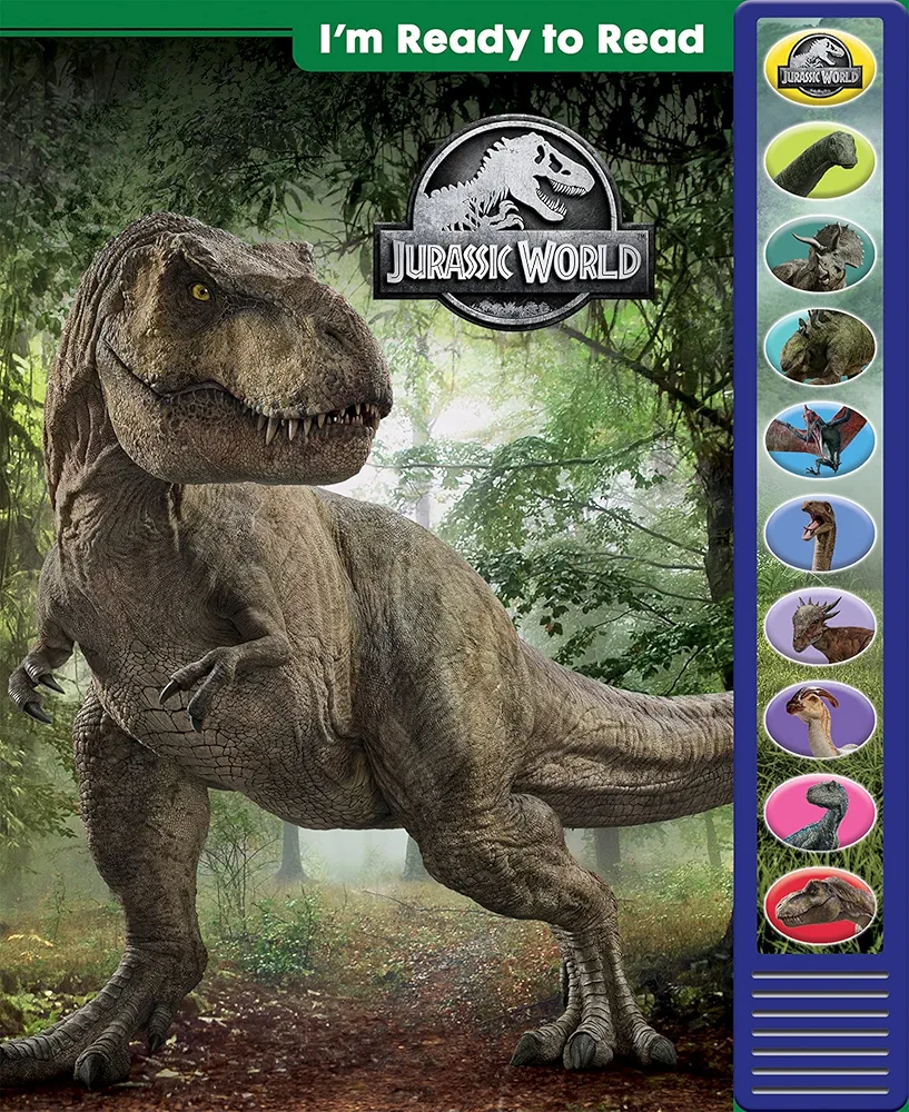 Jurassic World I'm Ready to Read Interactive Read-Along Sound Book - Great for Early Readers and Dinosaur Lovers - PI Kids