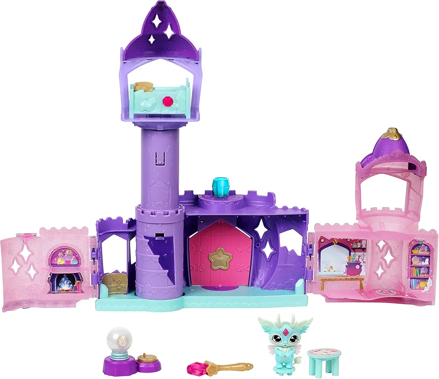 Magic Mixies Mixlings Magic Castle, Expanding Playset with Wand That Reveals 5 Magic Moments, for Kids Aged 5 and Up