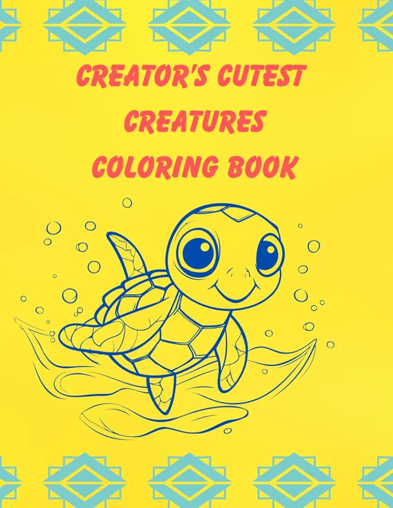 Creator's Cutest Creatures Coloring Book