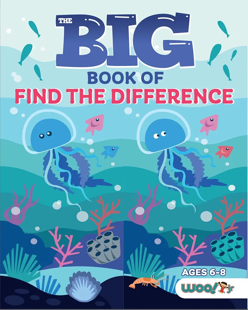 The Big Book of Find the Difference: A Spot the Difference Activity Book for Kids (Woo! Jr. Kids Activities Books)