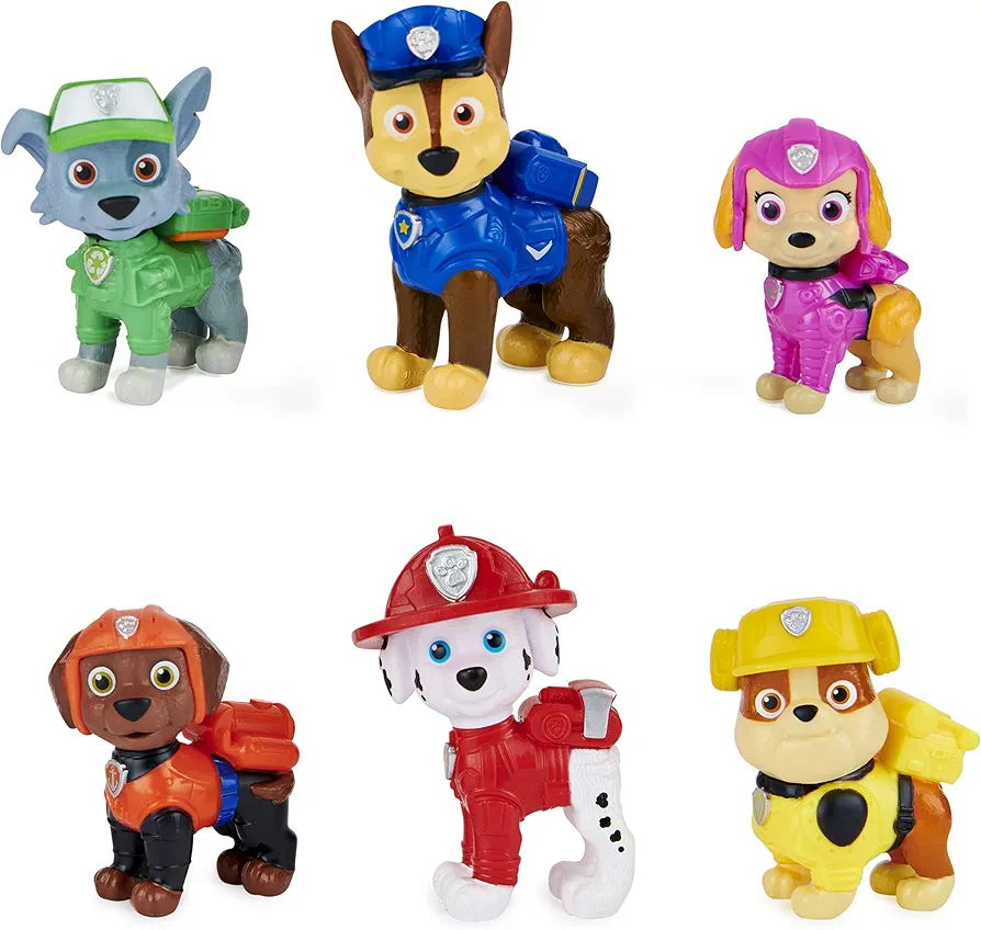 Paw Patrol, Movie Pups Gift Pack with 6 Collectible Toy Figures, Kids Toys for Ages 3 and up