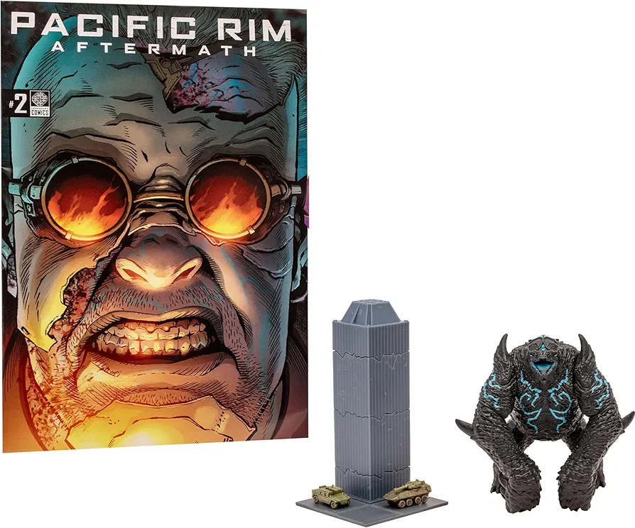 Pacific Rim McFarlane Toys Leatherback (Kaiju) 4" Scale Figure Playset with Comic