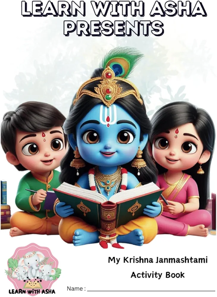 Learn with Asha presents My Krishna Janmashtami Activity Book