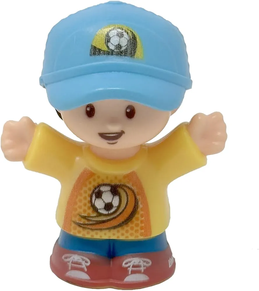 Replacement Part for Fisher-Price Little People Swing & Share Treehouse Playset - DYF19 ~ Replacement Little Boy Figure Jack ~ Shirt with Soccer Ball ~ Blue Hat