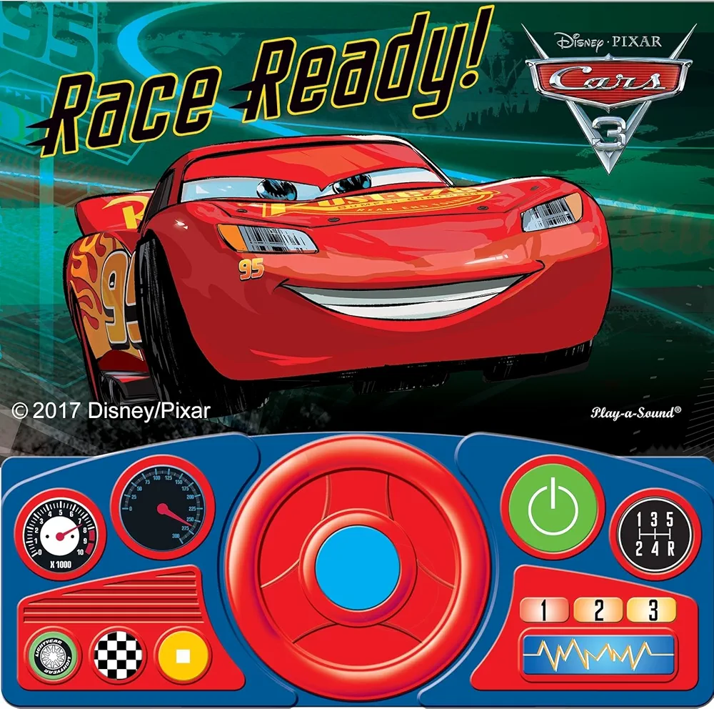 Pixar - Cars 3 Steering Wheel Sound Book - Race Ready! - PI Kids (Disney Pixar Cars 3)