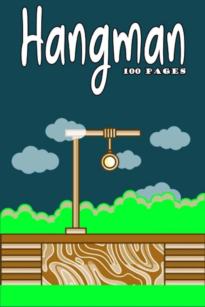 Hangman 100 pages: brilliant children book 100 fun one-player executioner puzzles for kids,hangman travel game, Size 6" x 9",Hangman Game Book,Game Playing Book,Perfect gift(For Kids and Adults)