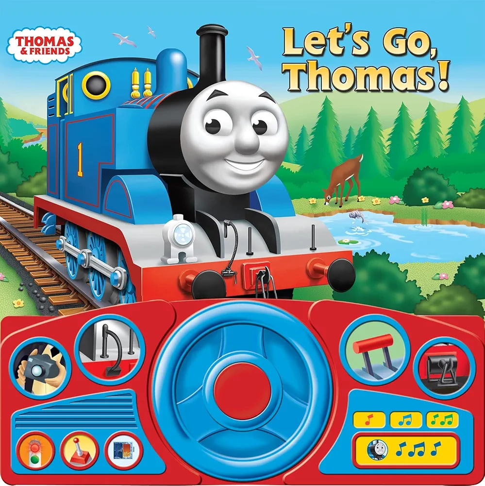 Thomas & Friends - Let's Go Thomas! Interactive Steering Wheel Sound Book - PI Kids (Steering Wheel Book)