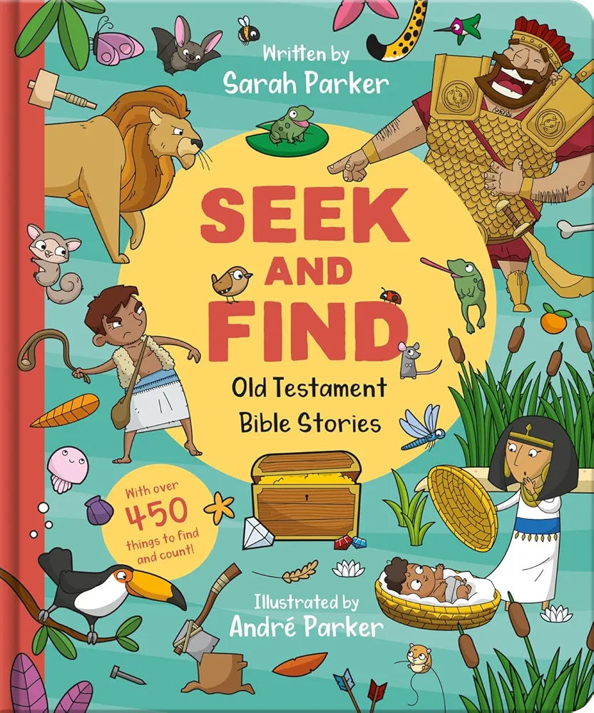 Seek and Find: Old Testament Bible Stories: With over 450 things to find and count! (Fun interactive Christian book to gift kids ages 2-5)