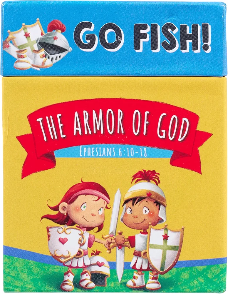 Go Fish! The Armor of God Card Game, 48 Double-Sided Cards, Ages 5-8