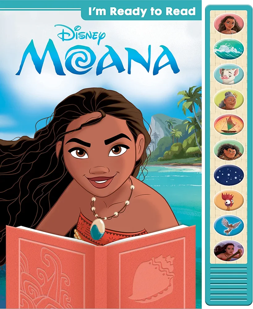 Disney Moana - I'm Ready to Read with Moana Interactive Read-Along Sound Book - Great for Early Readers - PI Kids