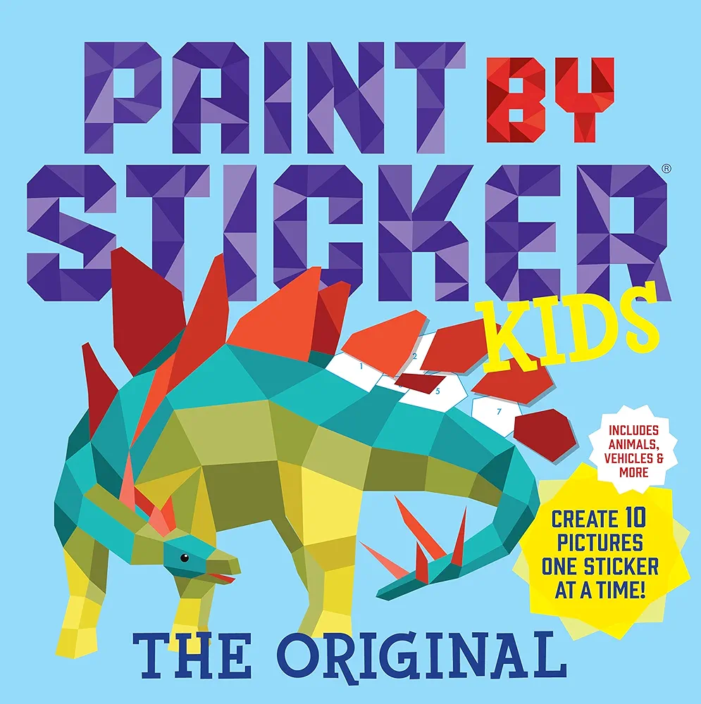 Paint by Sticker Kids, The Original: Create 10 Pictures One Sticker at a Time! (Kids Activity Book, Sticker Art, No Mess Activity, Keep Kids Busy)