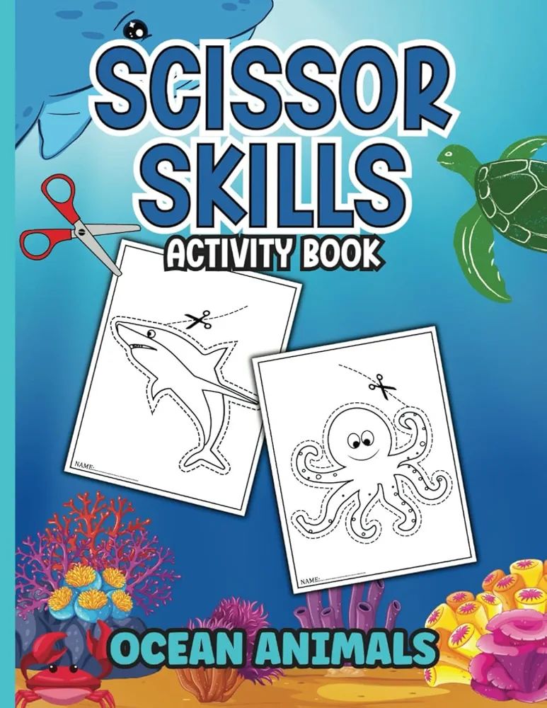 Scissor Skills Workbook for Kids Ages 5-7: Fun and Engaging Cutting and Coloring Practice Activity Book for Preschoolers, Kindergarten and Elementary ... for Toddlers, Preschoolers and Kids)