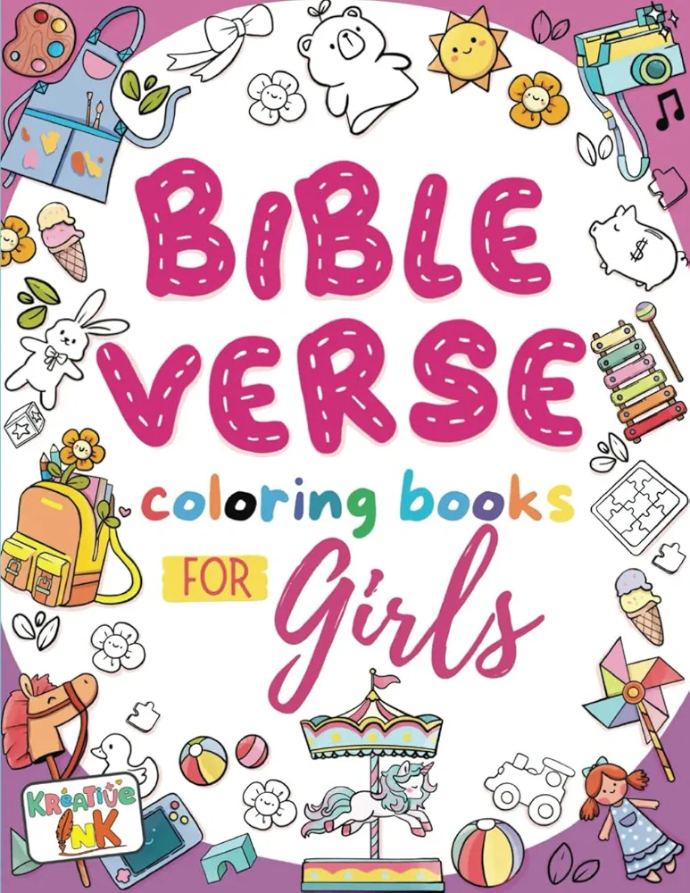 Bible Verse Coloring Book For Girls: 50 Hand-Drawn Original Design of Quotes and Verses, Beginner-Friendly Art Activities for ages 9-14 years old, ... and Confidence in Teens (Bible Coloring Book)