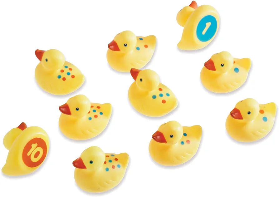 Learning Resources Number Fun Ducks - 10 Pieces, Ages 18+ months Toddler Learning Toys, Preschool Toys, Toddler Bath Toys, Baby Bath Toys