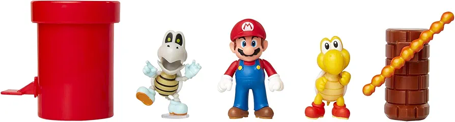 Nintendo Super Mario Dungeon 2.5” Figure Multipack Diorama Set with Accessories