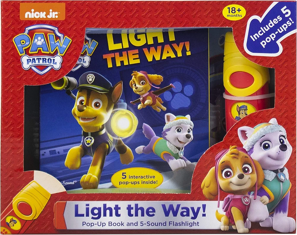 Nickelodeon PAW Patrol - Light the Way! A Little Flashlight Adventure Sound Book - PI Kids