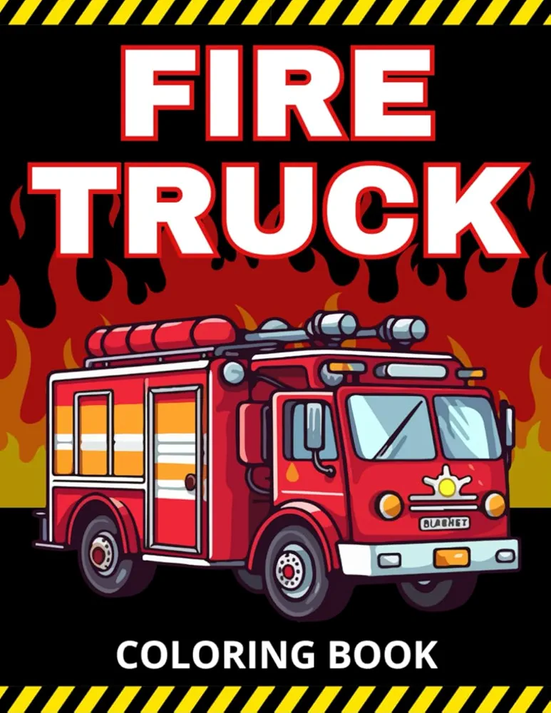 Firetruck Coloring Book: Firefighters Vehicles | Activity for Kids Ages 2-4 4-8 with Trucks and other Firman Equipment (Vehicles Coloring Books for Kids)