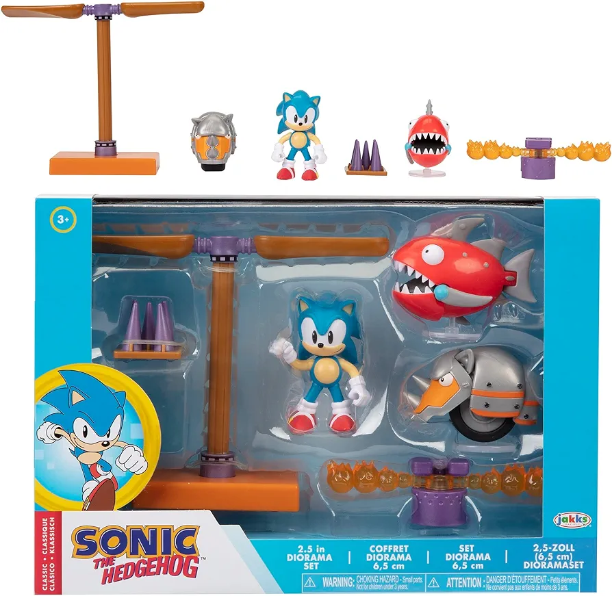 Sonic The Hedgehog Action Figures 2.5" Diorama Set - Flying Battery Zone