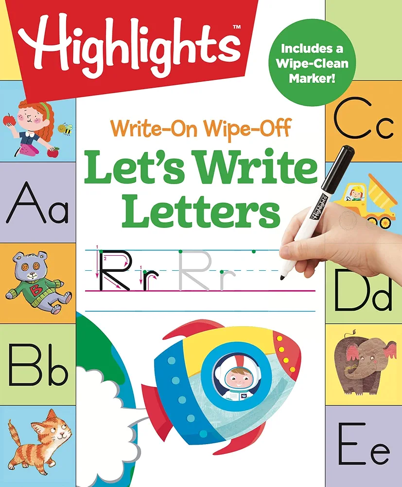 Write-On Wipe-Off Let's Write Letters (Highlights™ Write-On Wipe-Off Fun to Learn Activity Books)