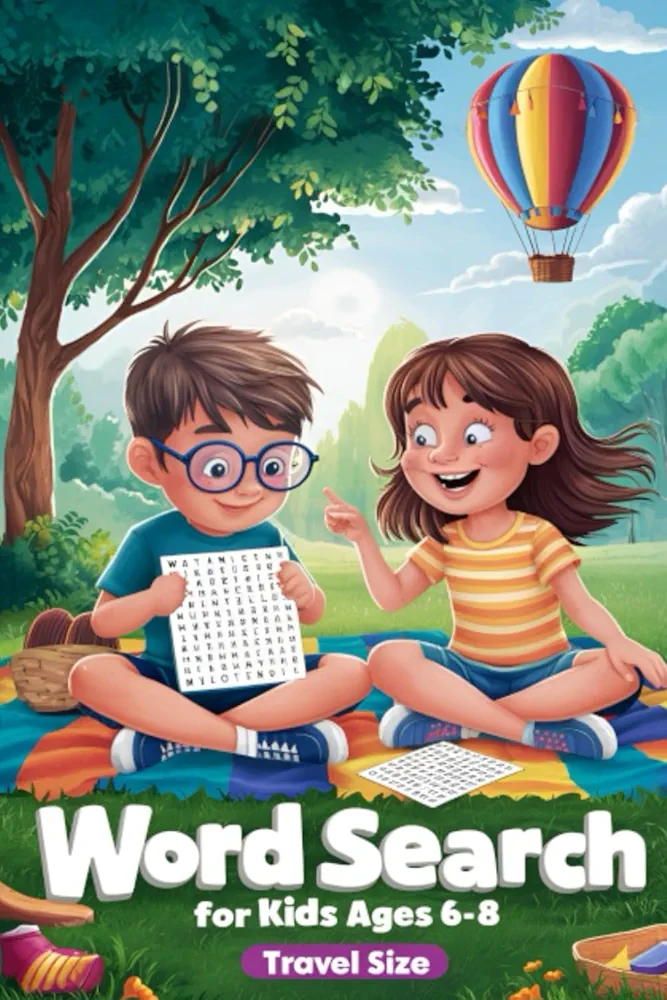 Word Search For Kids Ages 6-8 Travel Size: 80 Fun Puzzles To Help Your Child Learn, Increase Their Confidence & Entertain Them With Interesting Trivia Facts