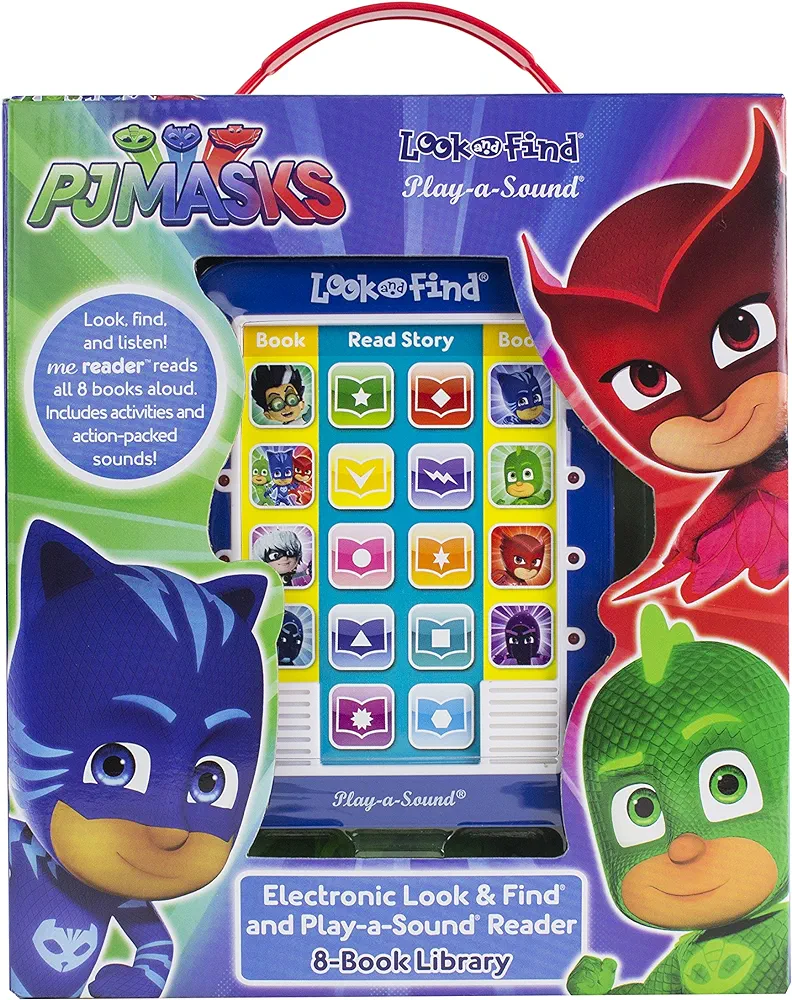 PJ Masks Catboy, Owlette, Gekko and More! - Me Reader Electronic Reader and 8 Sound Book Library - PI Kids