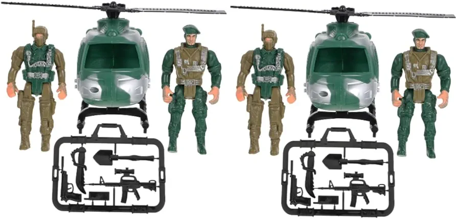 FAVOMOTO 2 Sets Soldier Model Soldier Figure Toy Miniature People Figurines Gears Mini People Figure Men Toys Playset for Figurines Miniature Figures Plastic