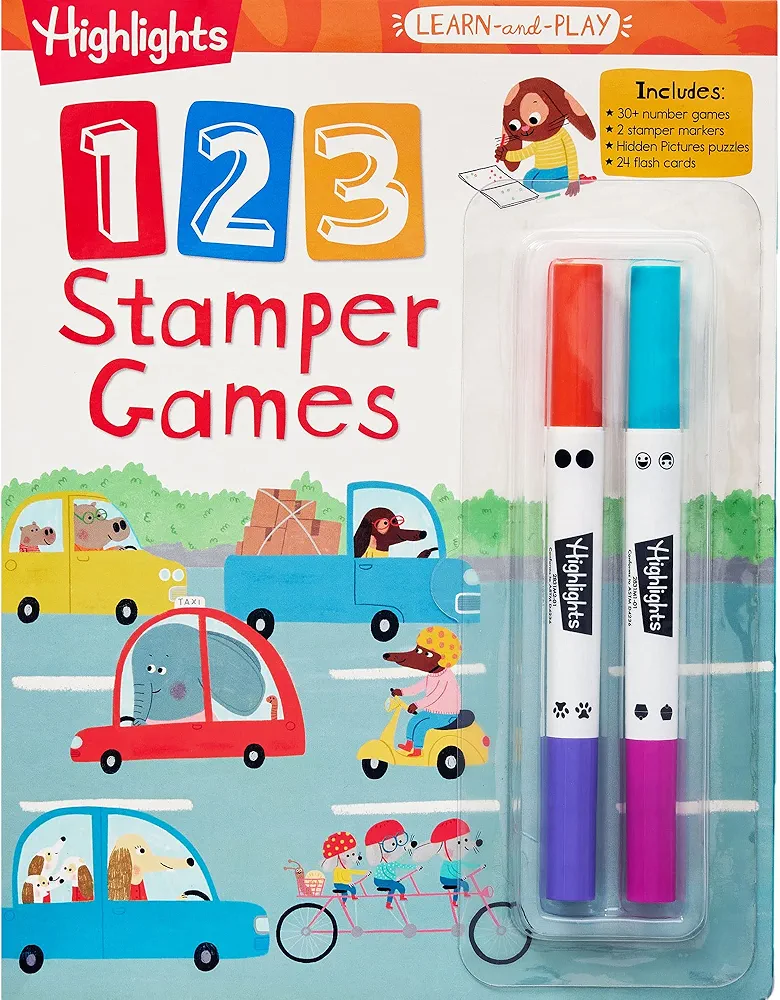 Highlights Learn-and-Play 123 Stamper Games