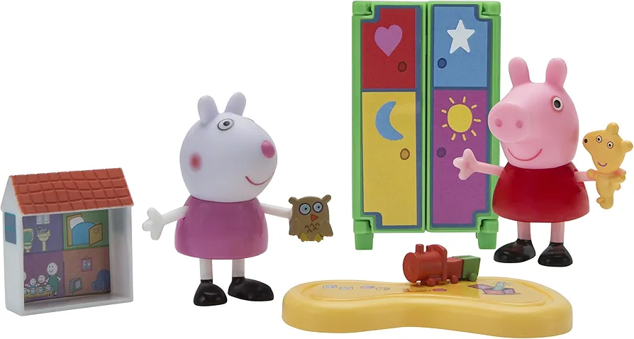 Peppa Pig Little Rooms Playdate Fun Playset