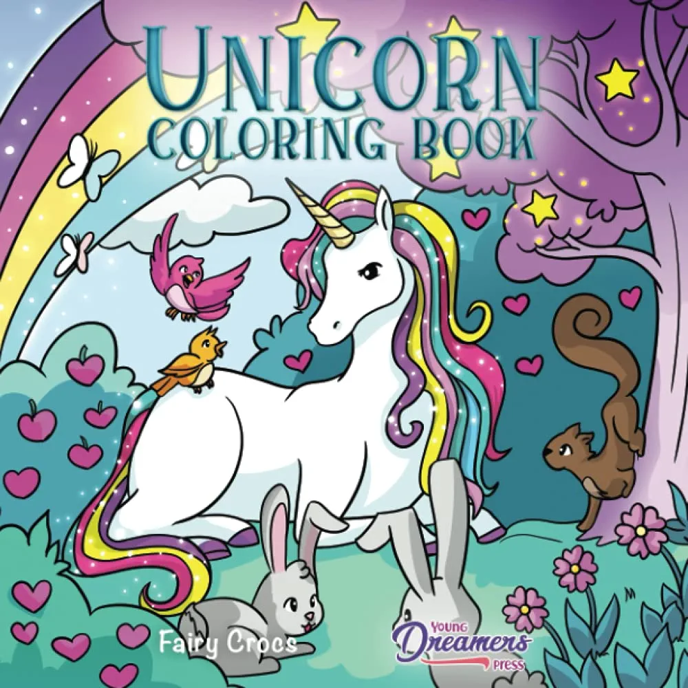 Unicorn Coloring Book: For Kids Ages 4-8 (Coloring Books for Kids)