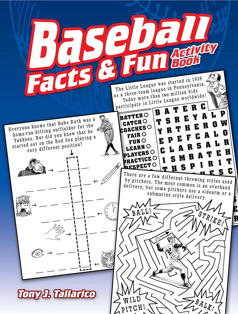 Baseball Facts & Fun Activity Book (Dover Kids Activity Books)