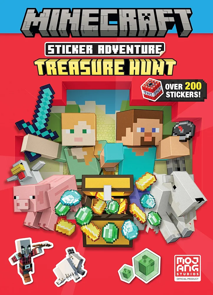 Minecraft Sticker Adventure: Treasure Hunt (Minecraft)